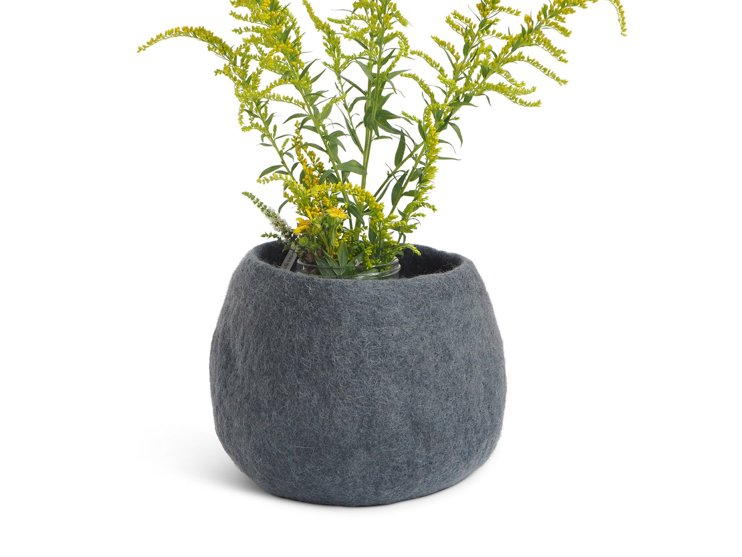 Flower Pot 16 Medium - Dark Grey