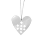 Pluto Heart Deco - Silver