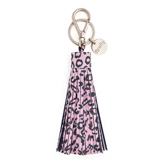 Soft Tassel Reflector - Leopard Pink