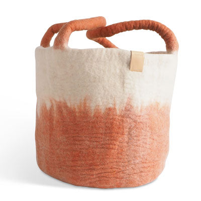 Wool Basket Large - Terracotta