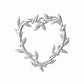 Karen Blixen Christmas Decoration - Heart Mistletoe Silver