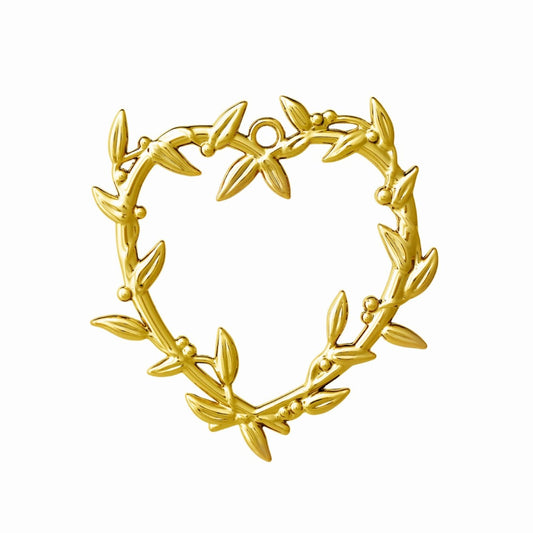 Karen Blixen Christmas Decoration - Heart Mistletoe Gold