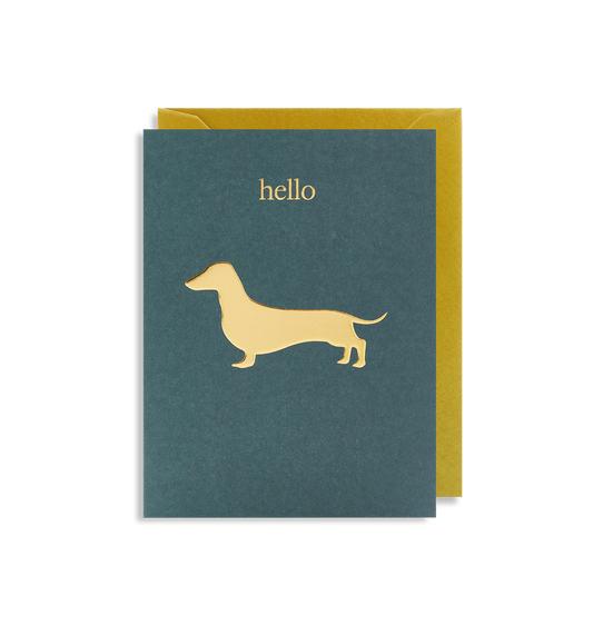 Hello Sausage Dog - Minicard