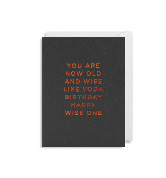 Wise Yoda Birthday - Minicard
