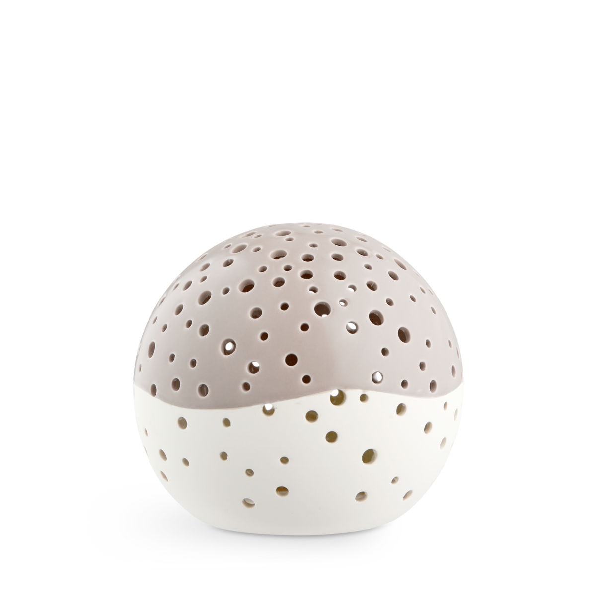 Nobili Globe Tealight Holder - Large - Warm Grey