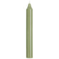 Moss Green Rustic taper Candle