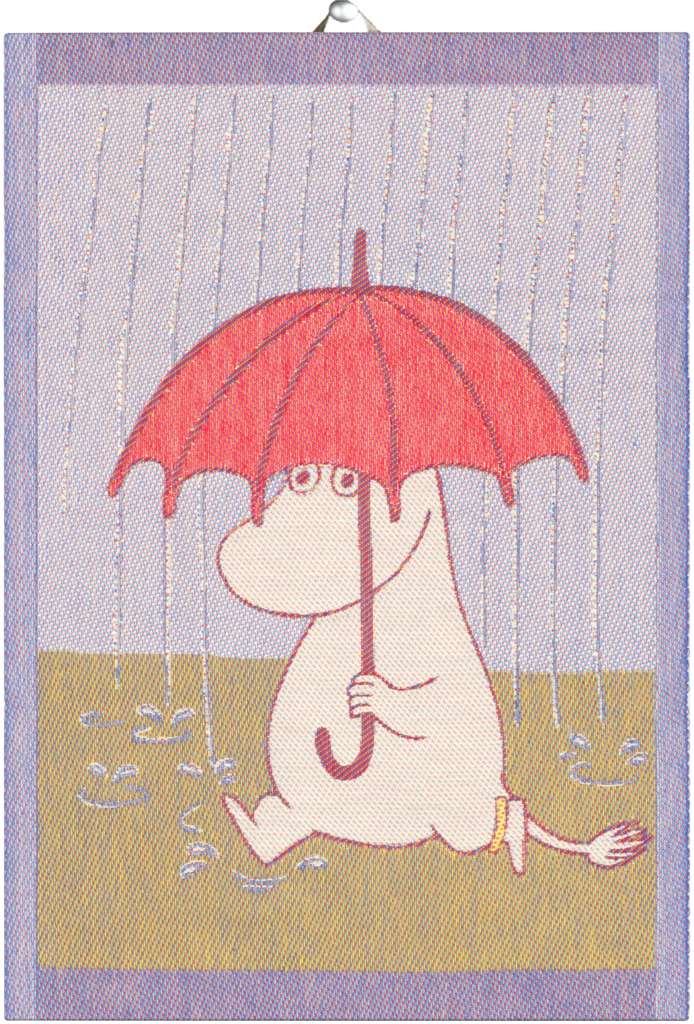 Moomin Tea Towel - Rain