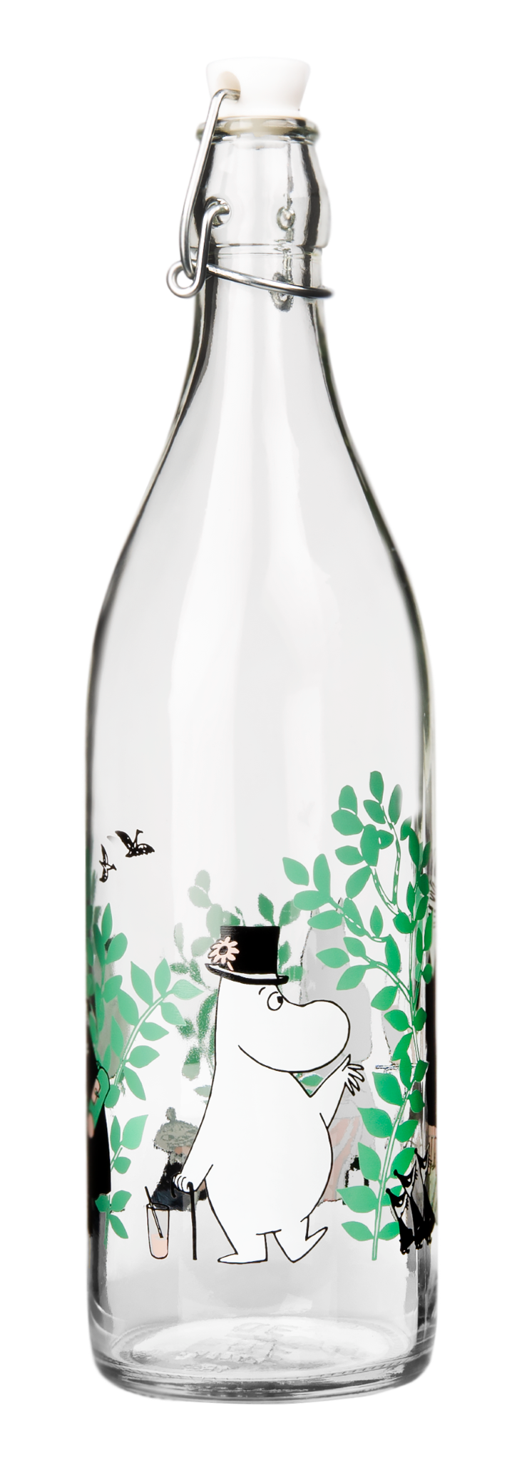 Moomin Day in the Garden Glass Bottle 1L