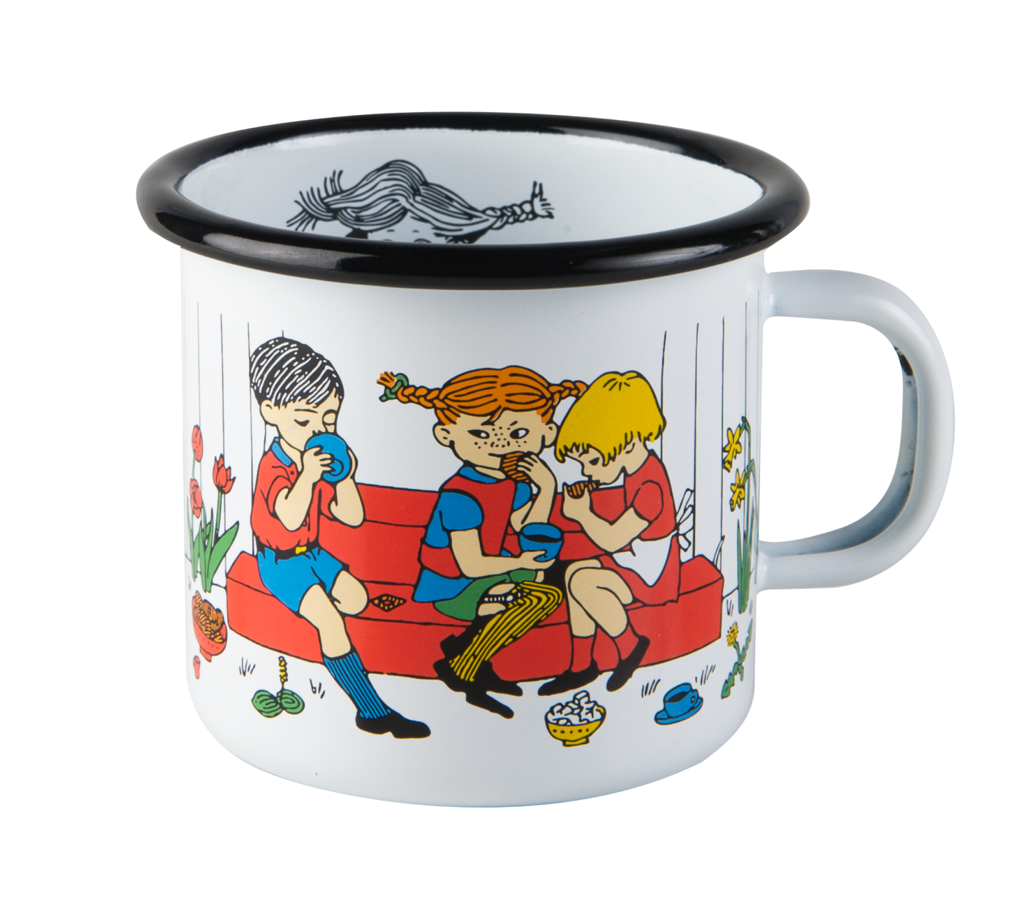 Pippi Cup of Coffee Enamel Mug
