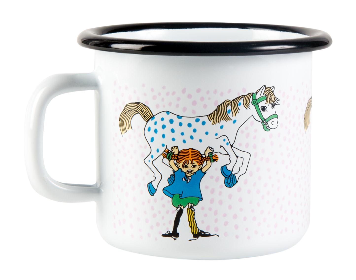Pippi and the Horse Enamel Mug