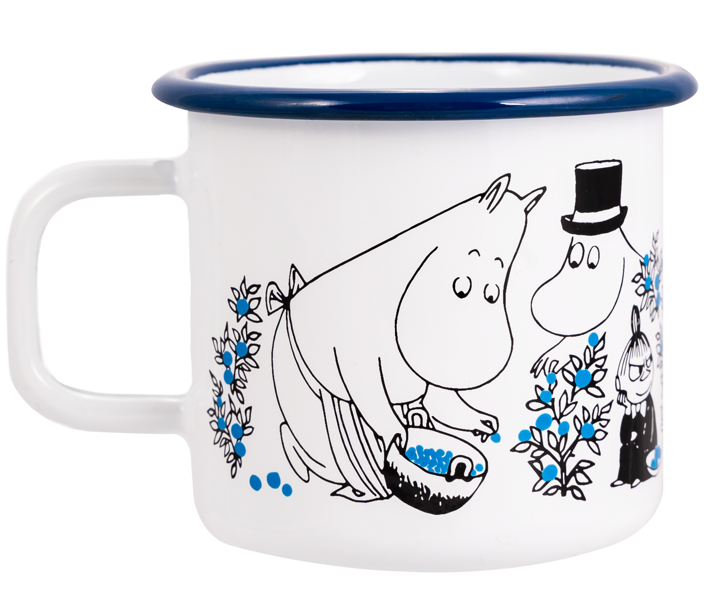 Moomin Blueberries Enamel Mug