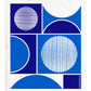 Circles Dishcloth - Blue