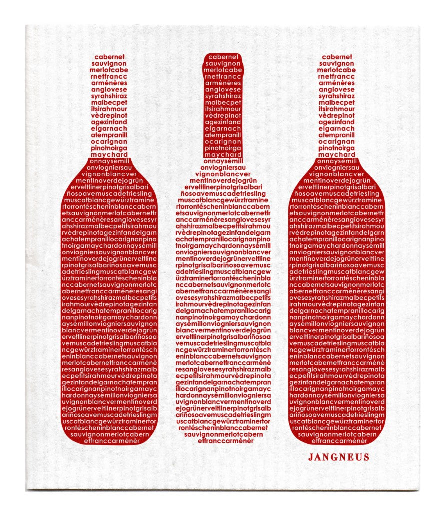 Wine Dishcloth - Red