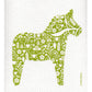 Dala Horse Dishcloth - Green