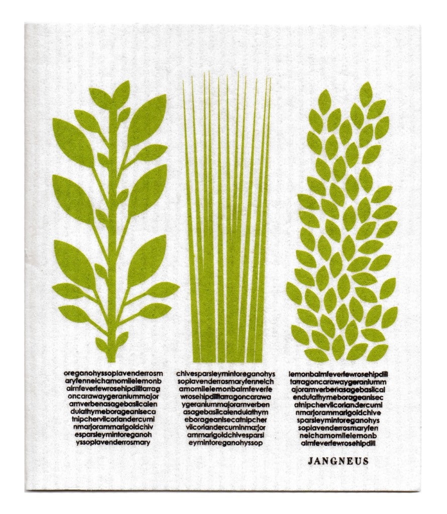 Herbs Dishcloth - Green