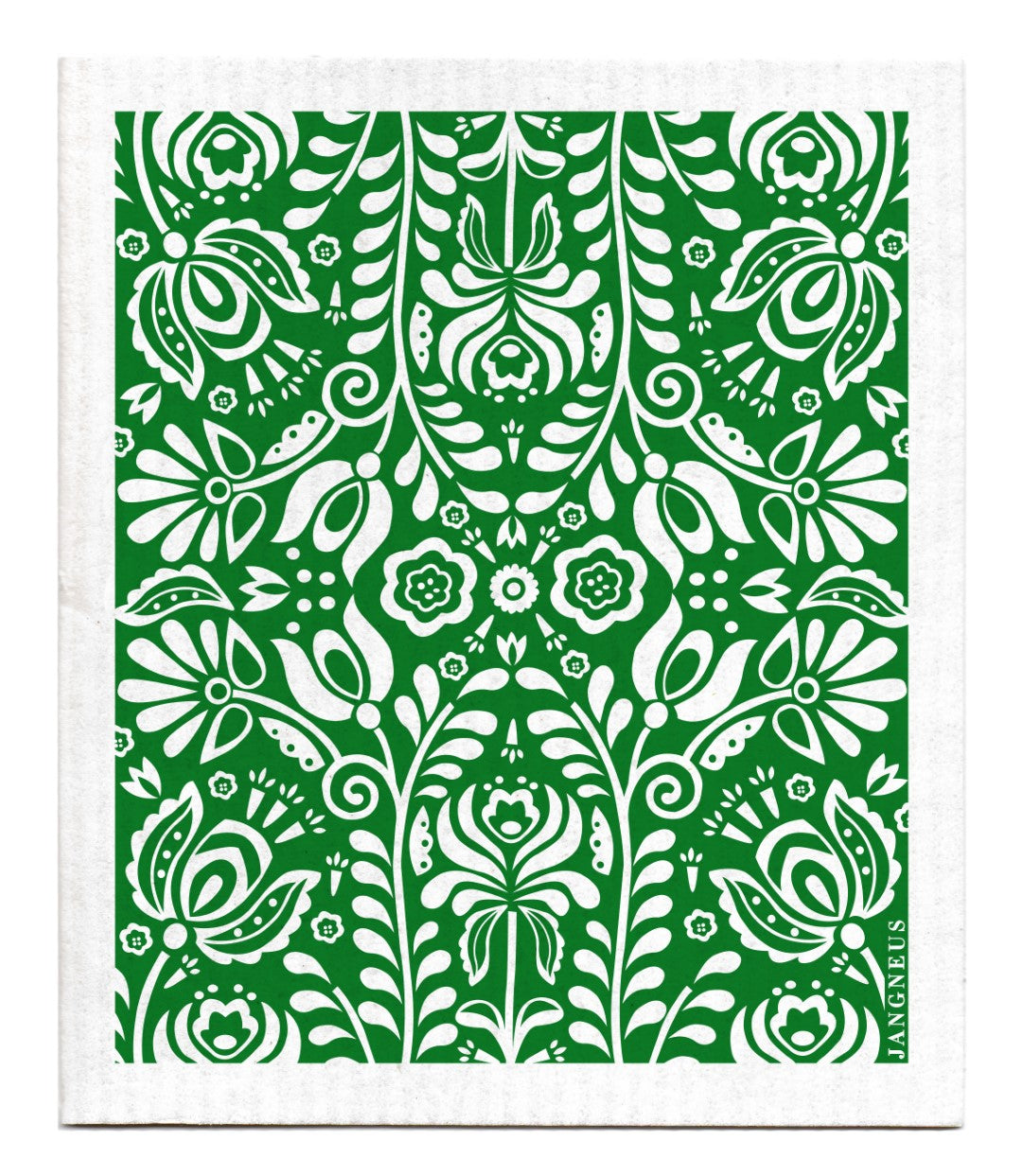 Scandi Bloom Dishcloth - Green