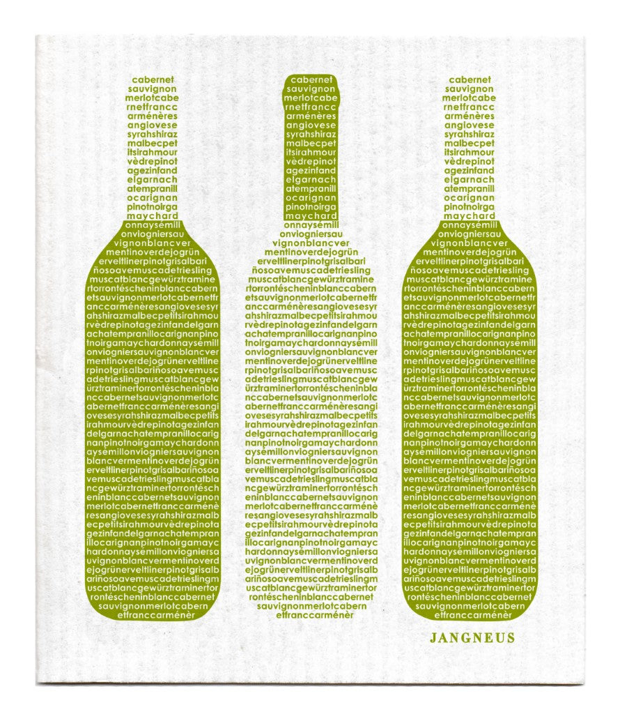 Wine Dishcloth - Green