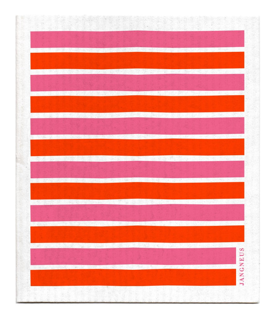 Stripes Dishcloth - Pink/Orange