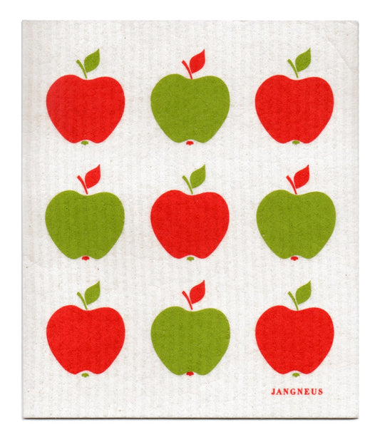 Apples Small Dishcloth - Red