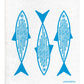 Fish Dishcloth - Turquoise