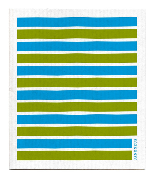 Stripes Dishcloth - Blue/Green