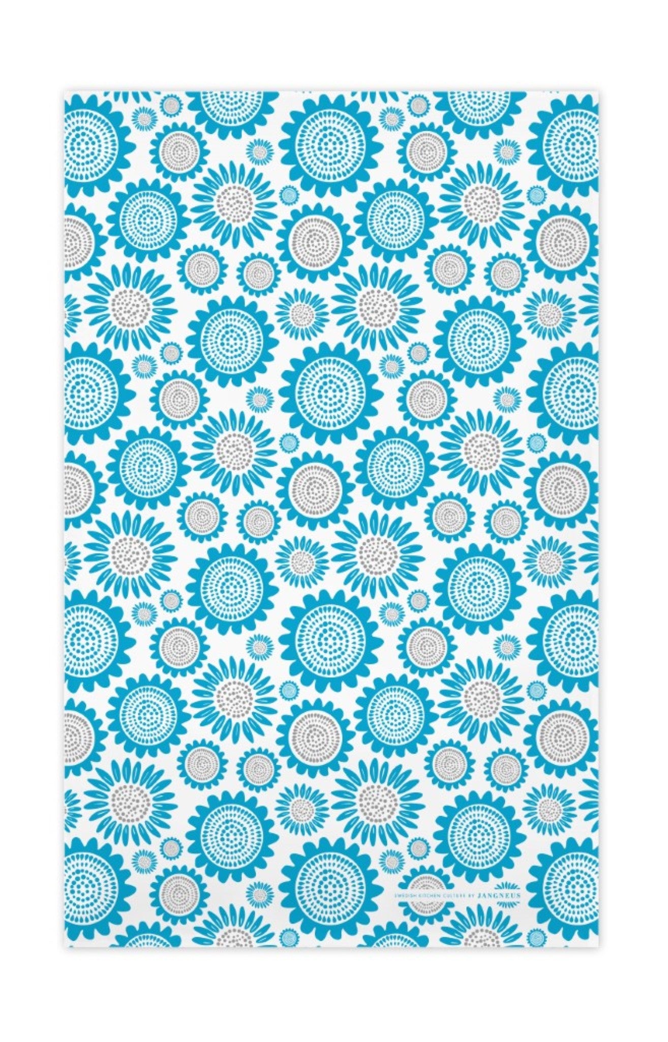 Sunflower Tea Towel - Turquoise