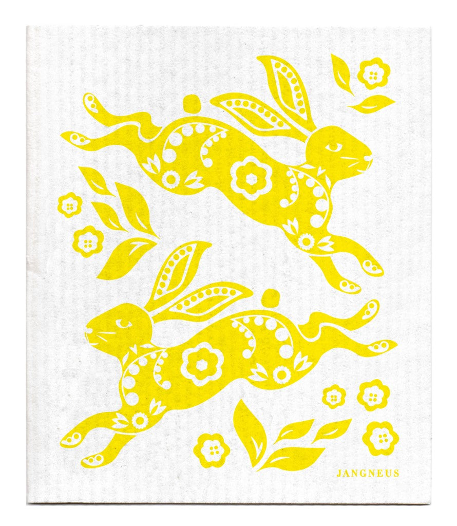 Hare Dishcloth - Yellow
