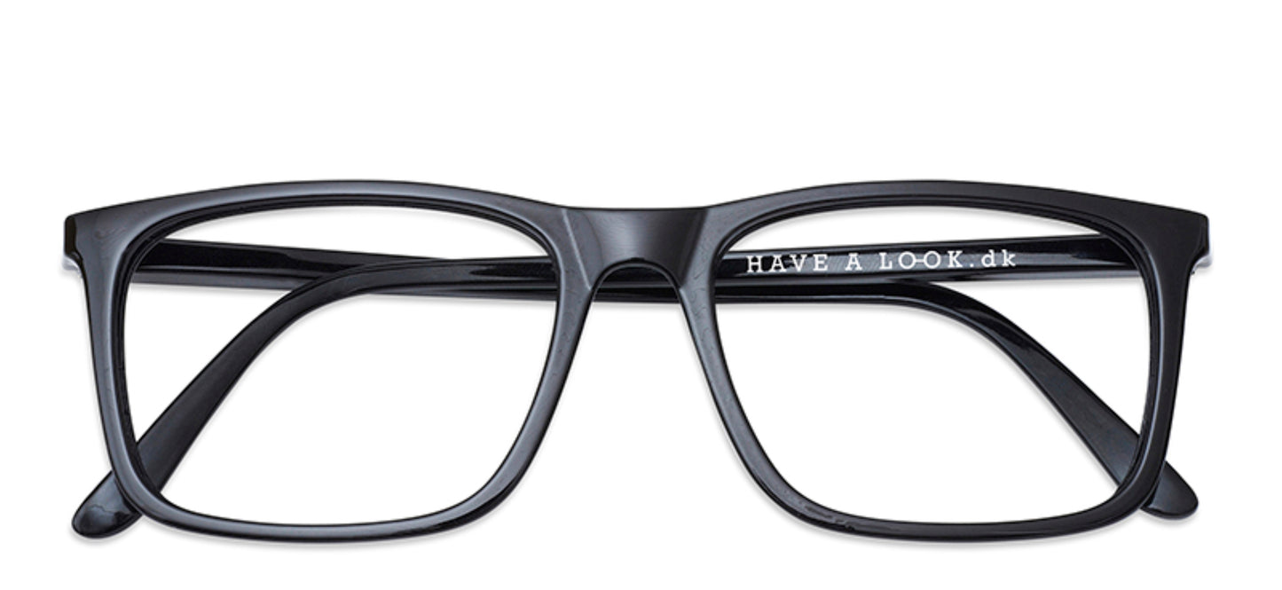 HAL Type A +2.5 Reading Glasses - Matt Black